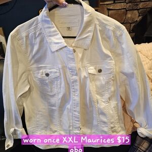 Maurices White Jean Jacket Classic Style